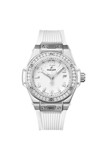 Big Bang One Click Steel White Diamonds 33 mm Hublot